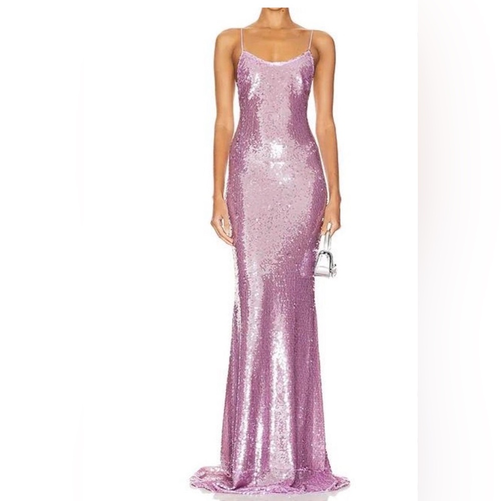 Gorgeous purple sequin maxi dress ~ The New Arrivals Ilkyaz Ozel